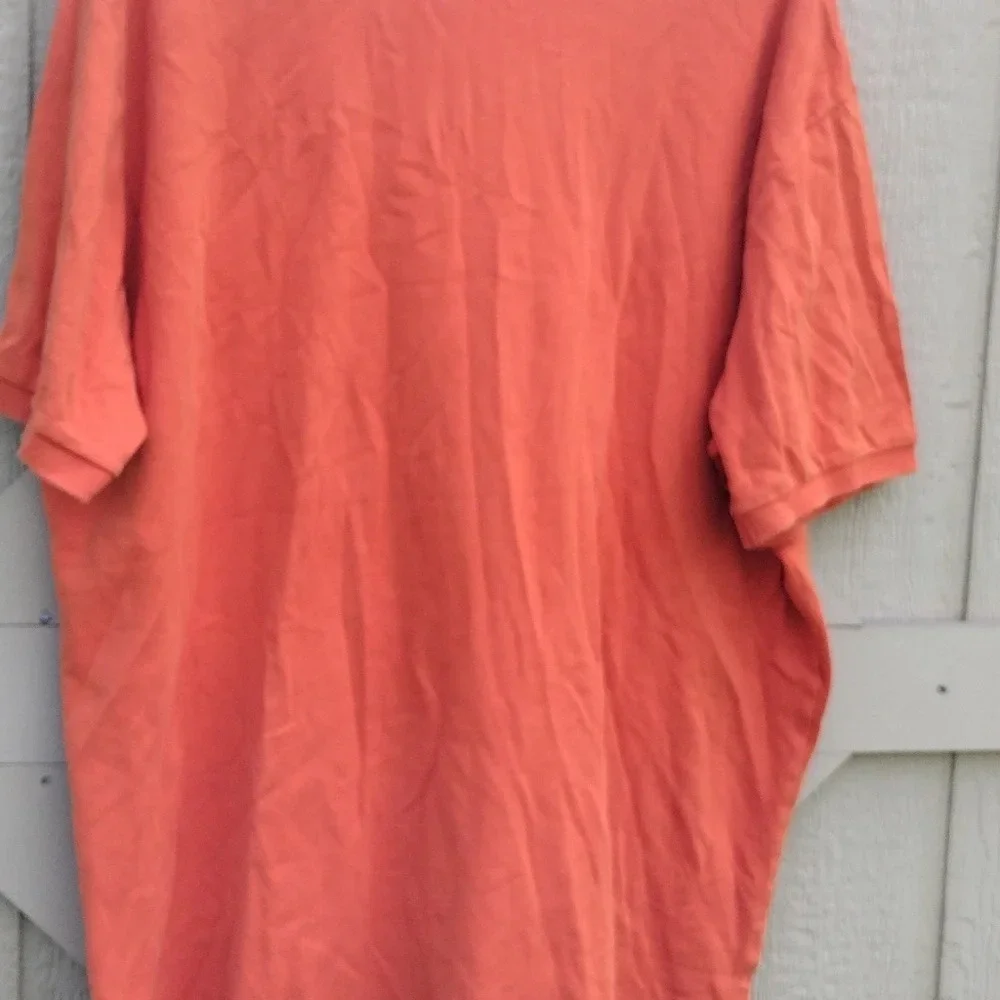 Ralph Lauren Polo Men's Solid Orange Short Sleeve Polo Shirt XXL
